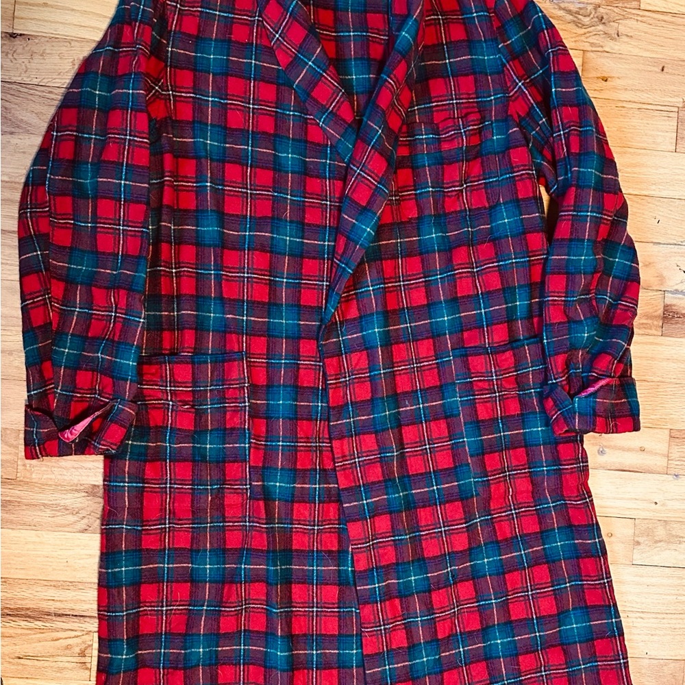 Pendleton Plaid Wool Robe Men’s